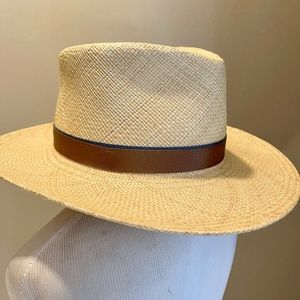 Del Monico Hatter Scala Genuine Panama Hat in Natural